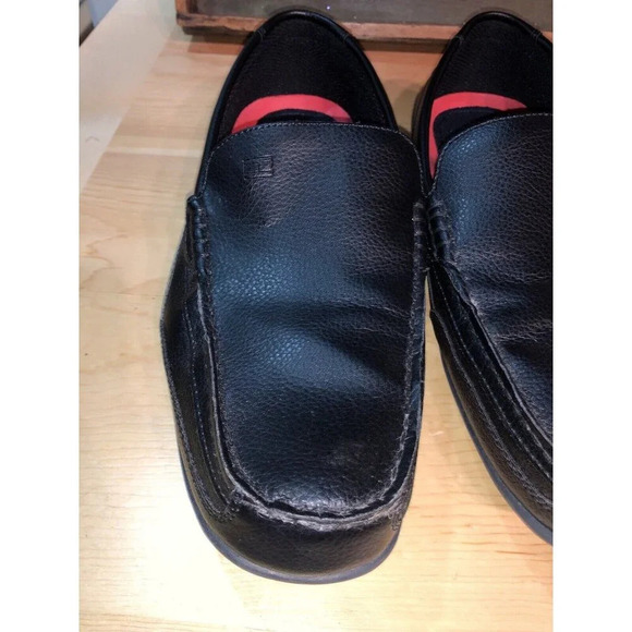 Tommy Hilfiger Men's Black Penny Loafer Shoes Size 10 Wide excellent condition - Picture 4 of 10